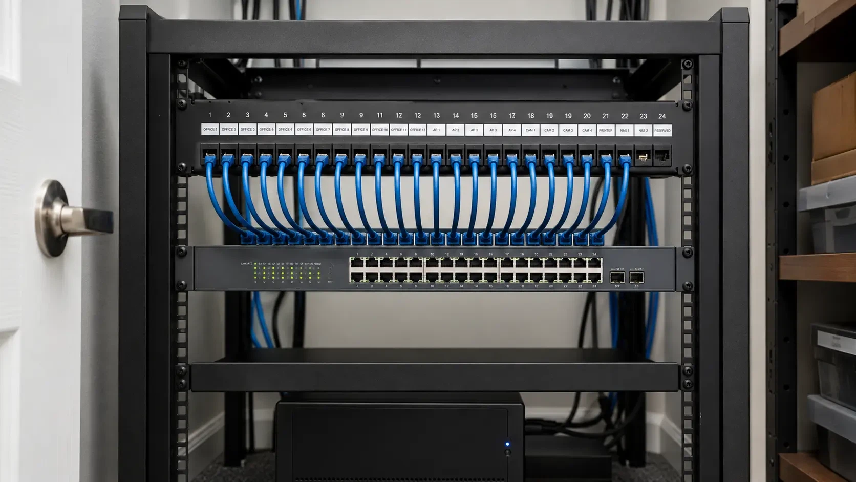 Patch Panel vs Switch: viens organizē, viens savieno